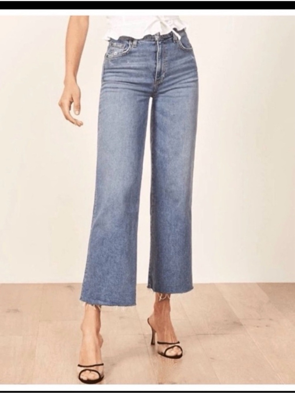 Reformation Jeans High Rise Straight Leg Denim 30